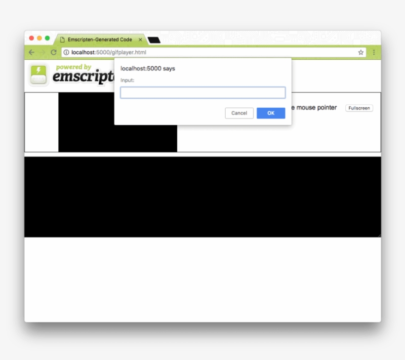 Waiting For Input - Emscripten, transparent png download