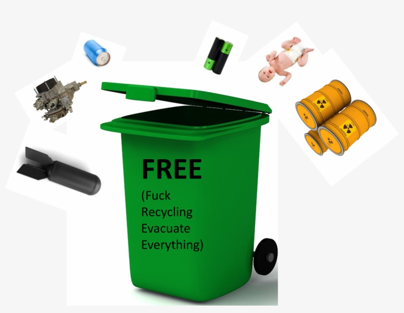 Garbage Can - Nuclear Waste Barrel, transparent png download