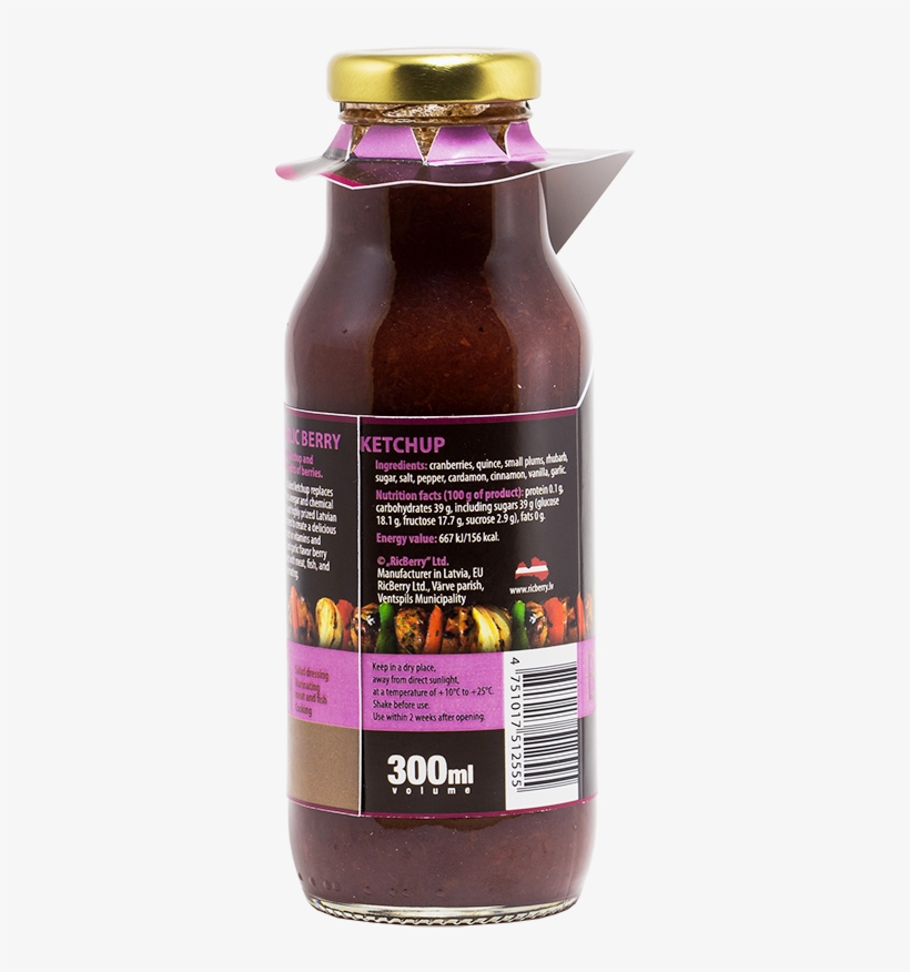 Home > Brands > Berry On Top > Berry Ketchup, Garlic - Bottle, transparent png download
