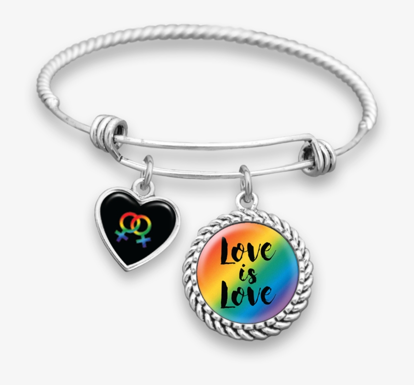 Female Symbols Love Is Love Charm Bracelet - Dad Always With Me, transparent png download