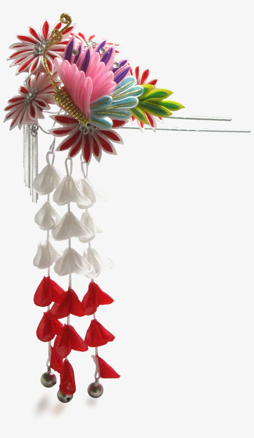 Hair Ornaments Png Download Image - Kanzashi Tsunami Tutorial, transparent png download