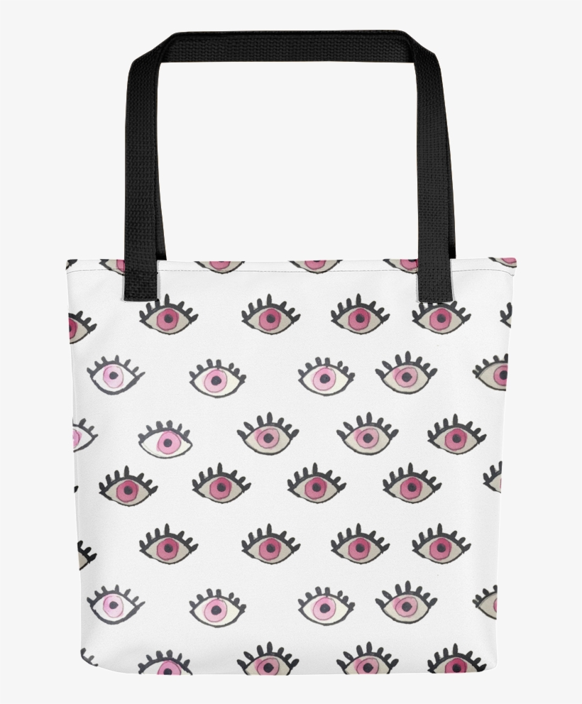 Pink Evil Eyes Tote - Tote Bag, transparent png download