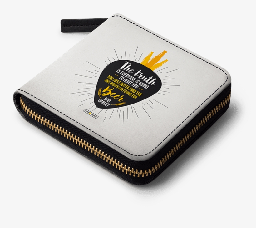 Dailyobjects Truth Is Beer Zip Wallet - Wallet, transparent png download