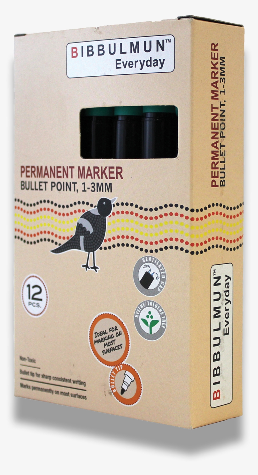 Bibbulmun Permanent Markers Have A Bullet Tip For Smooth - Carton, transparent png download