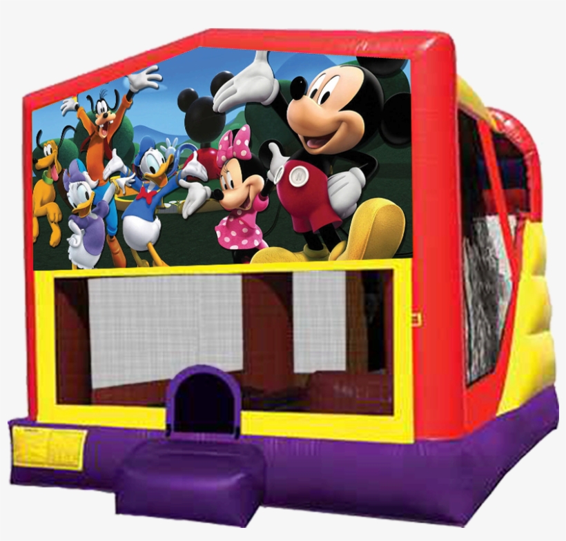 Need Mickey Mouse Themed Plates, Napkins And Party - Pj Mask Bounce House, transparent png download