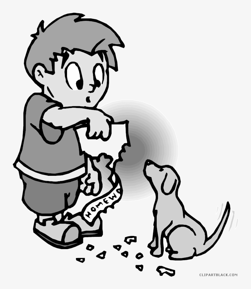 Homework Clipart Dog ~ Frames ~ Illustrations ~ Hd - Transparent Homework Clipart, transparent png download