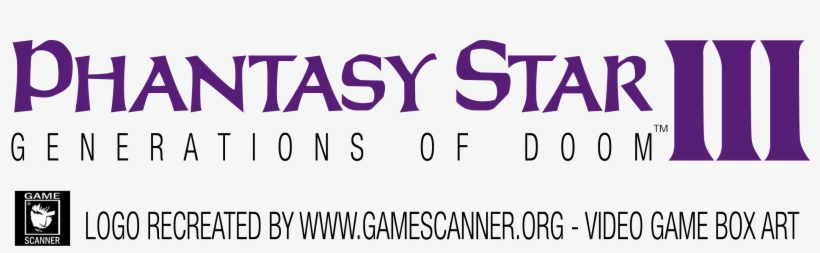 View Original Image - Phantasy Star Iii Logo, transparent png download