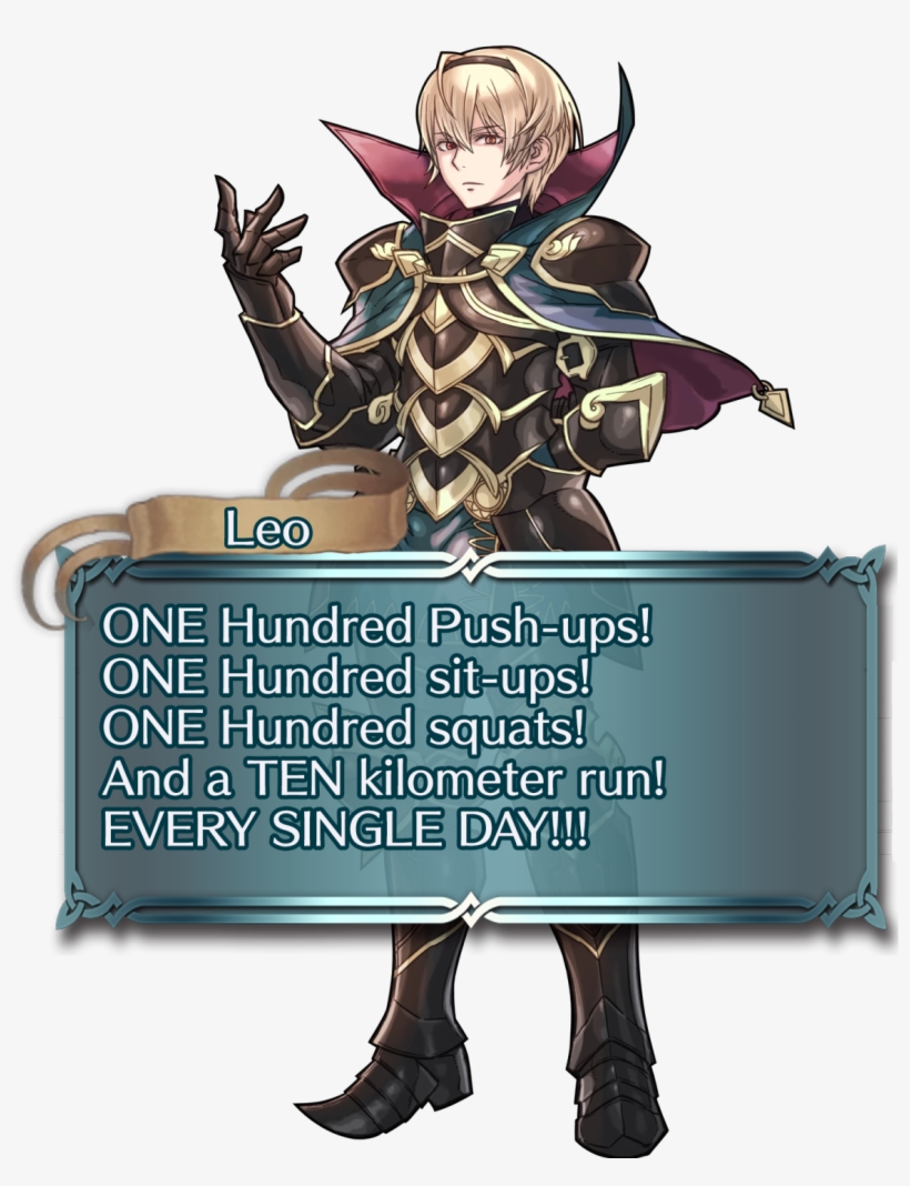 Could I See Leo Shouting The Official Saitama Workout - Leo Fire Emblem Heroes, transparent png download
