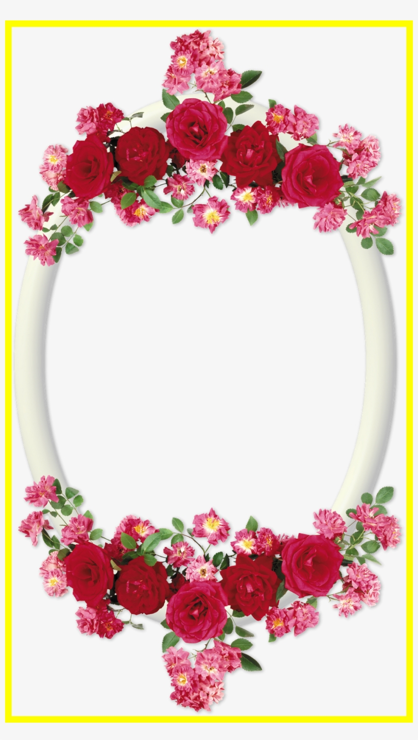 Inspiring Marcos Para Fotos Ovalados Con Flores Template, transparent png download