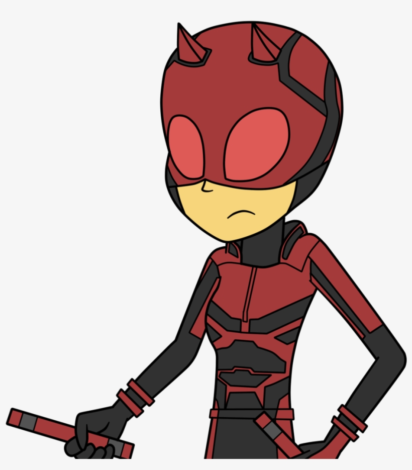 Eagc7, Baton, Clothes, Costume, Daredevil, Daredevil - Cartoon, transparent png download