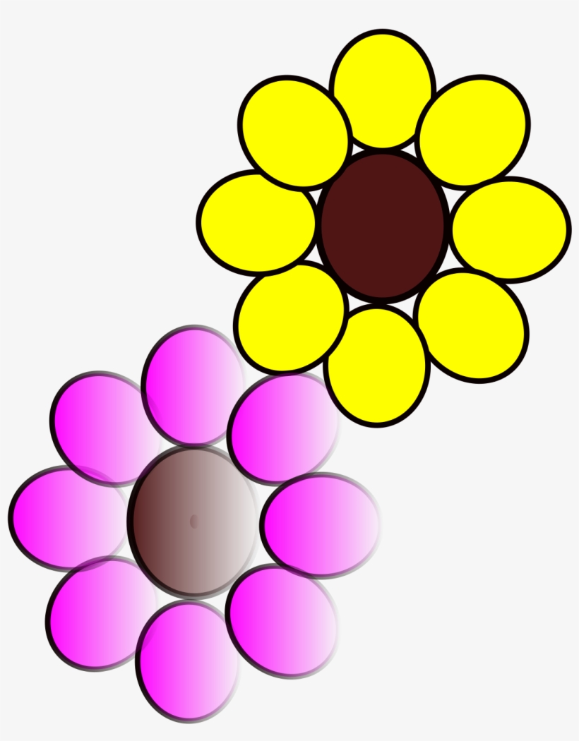 This Free Icons Png Design Of Flowers Purple And Yellow, transparent png download