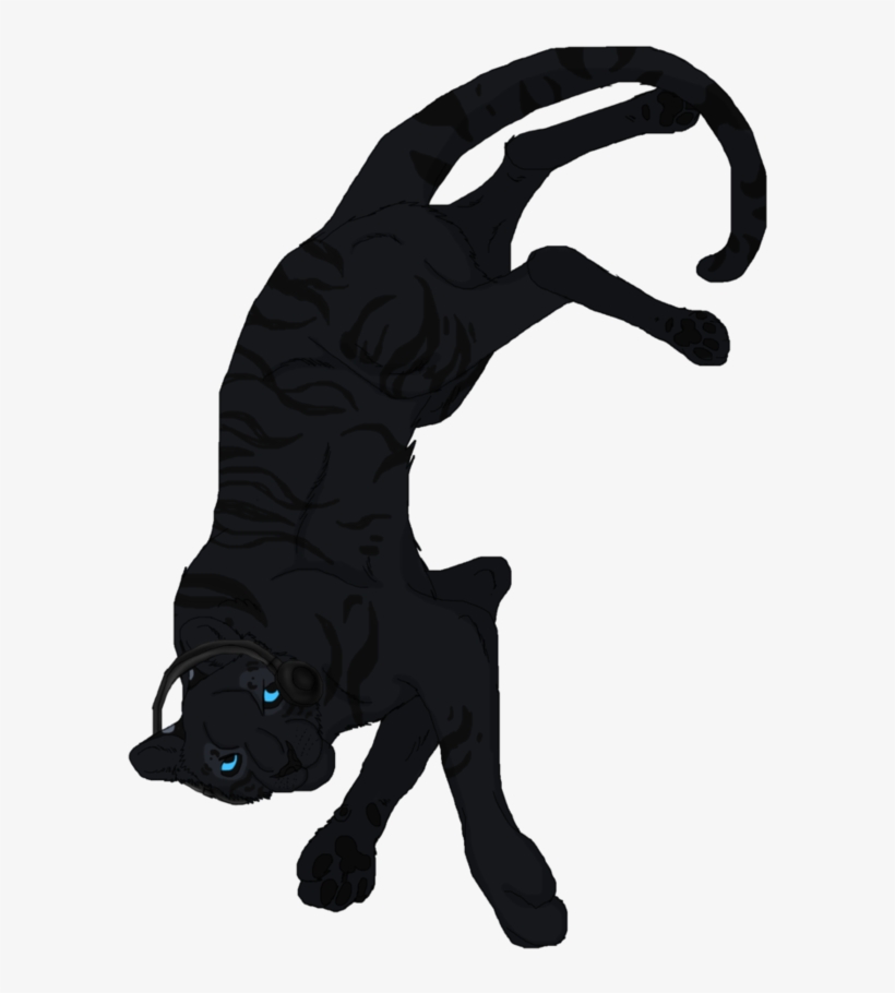 Black Tiger Headphones By Black Tiger Of Evil - Dog Catches Something, transparent png download