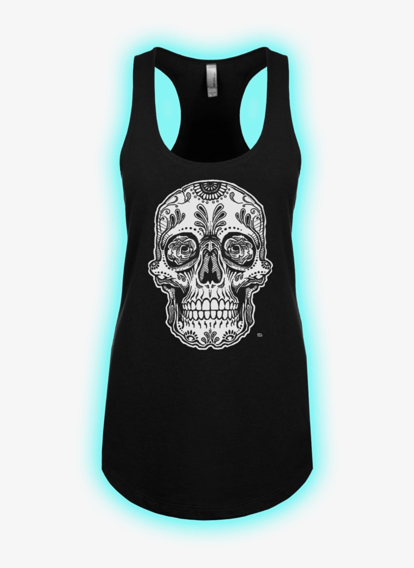 Skull Ideal Tank Front, transparent png download
