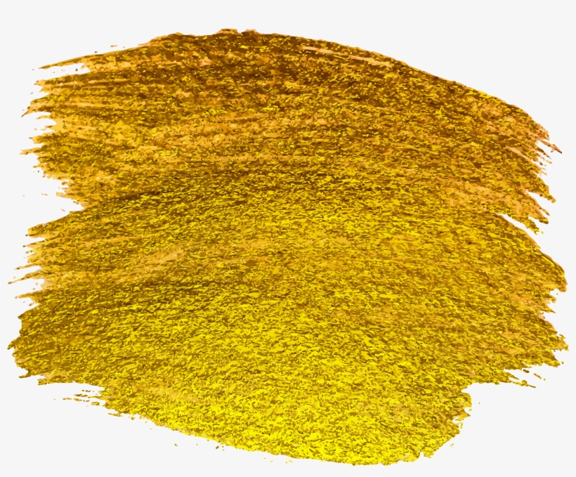 Golden Paint Stain Transparent Image, transparent png download