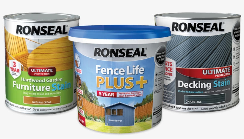 Garden Ronseasl Garden Packshot - Ronseal Charcoal Decking Stain, transparent png download