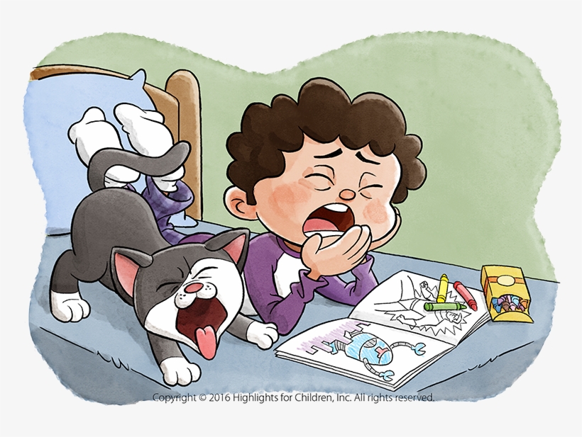 Yawning Cedric Hohnstadt Illustration - Cartoon, transparent png download