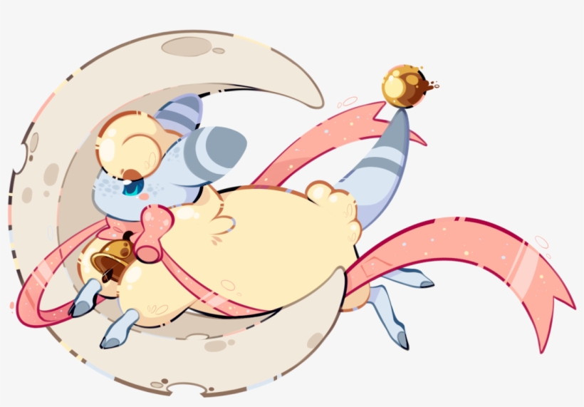 The Mareep Jumped Over The Moon - Cartoon, transparent png download