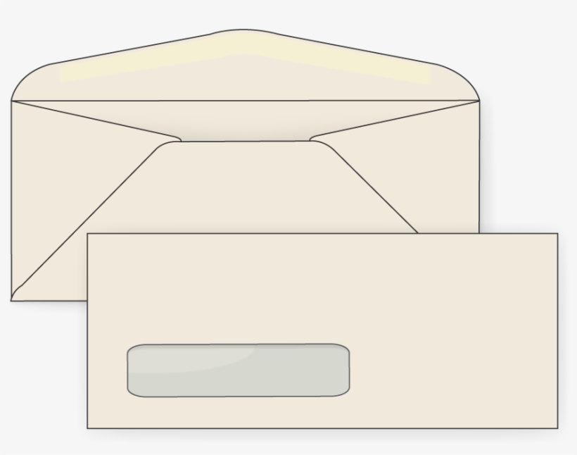 #10 Ivory Digital Window Envelopes, transparent png download