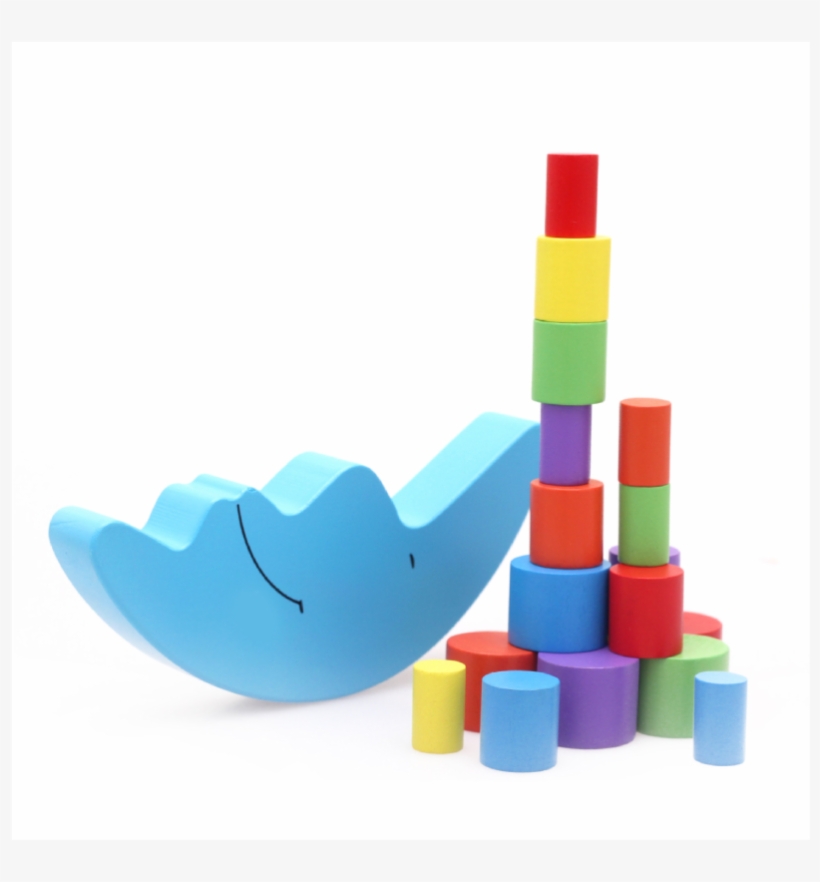 Balance Beam Moon Pattern Wooden Kids Toy - Toy, transparent png download