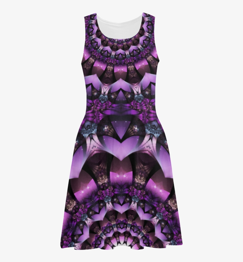 Fairy Flower Purple Stars Mandala Atalanta Sundress - Active Tank, transparent png download