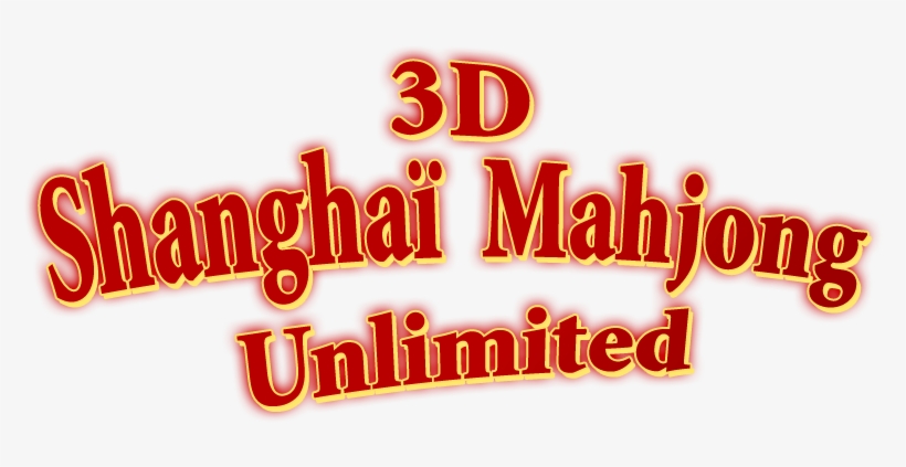 3d Shangai Mahjong Unlimited Logo Side - Calligraphy, transparent png download