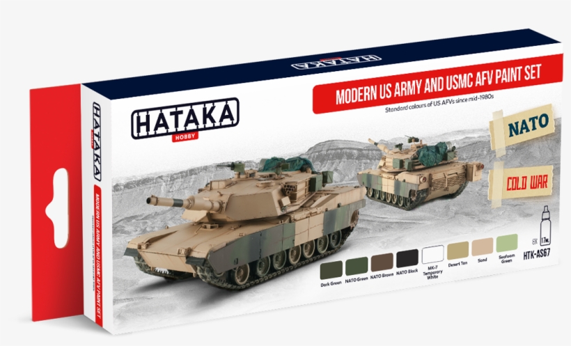 Htk-as67 Modern Us Army And Usmc Afv Paint Set - Hataka Paint Set, transparent png download