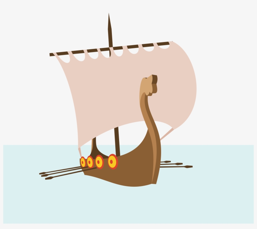Big Image - Vector De Barco Vikingo, transparent png download