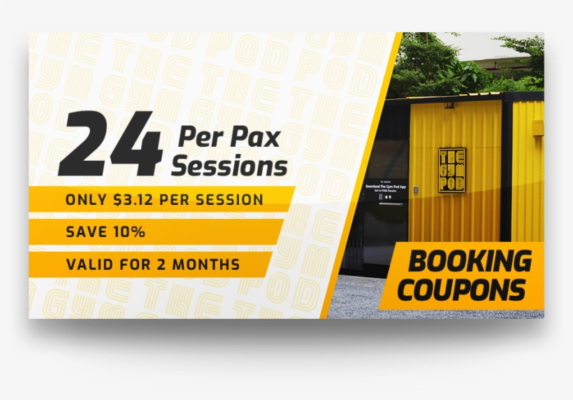 Gym Pod Package - Flyer, transparent png download