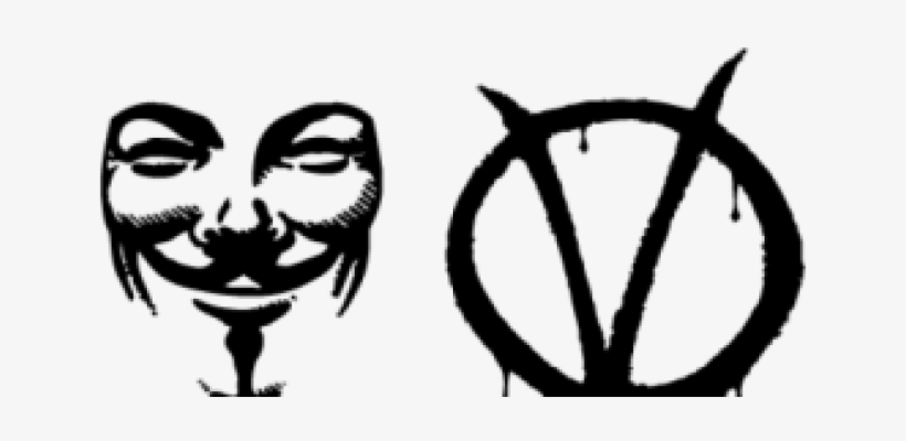 V For Vendetta Clipart Logo - V For Vendetta Sign, transparent png download