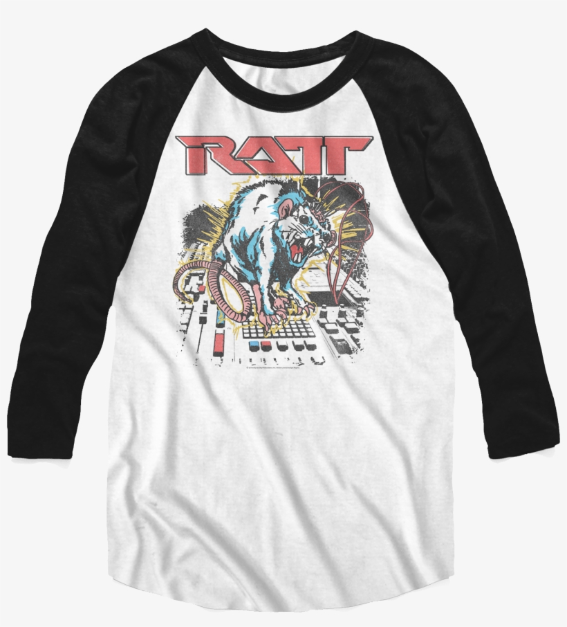 Shocked Ratt Raglan Baseball Shirt - Ratt T Shirt, transparent png download