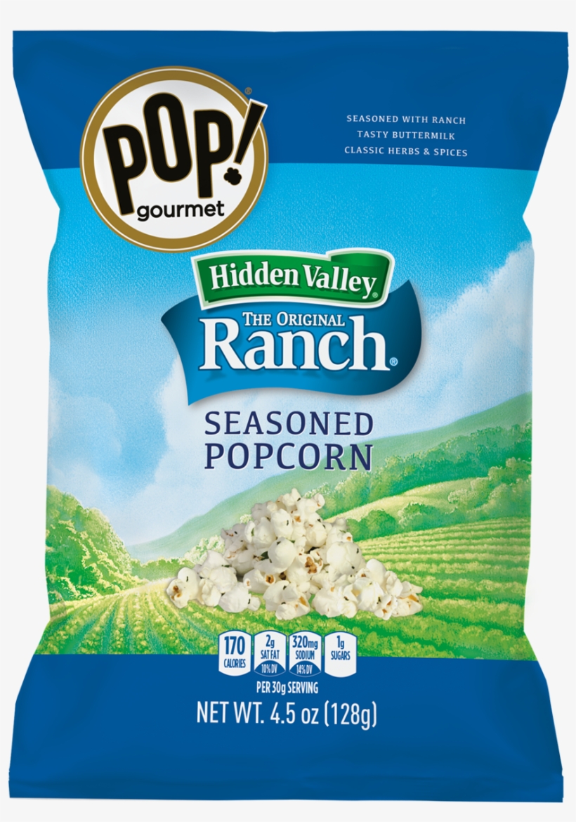 Hidden Valley® Ranch Seasoned Popcorn - Hidden Valley Ranch Popcorn, transparent png download