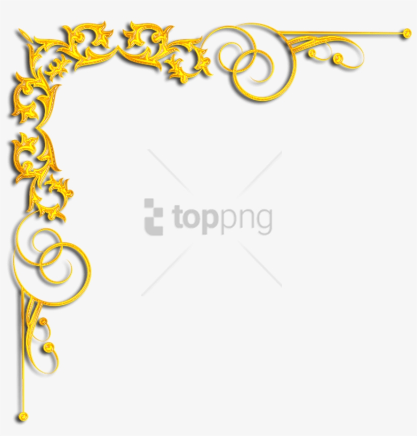 Free Png Gold Corner Designs Png Png Image With Transparent - Золотые Уголки, transparent png download