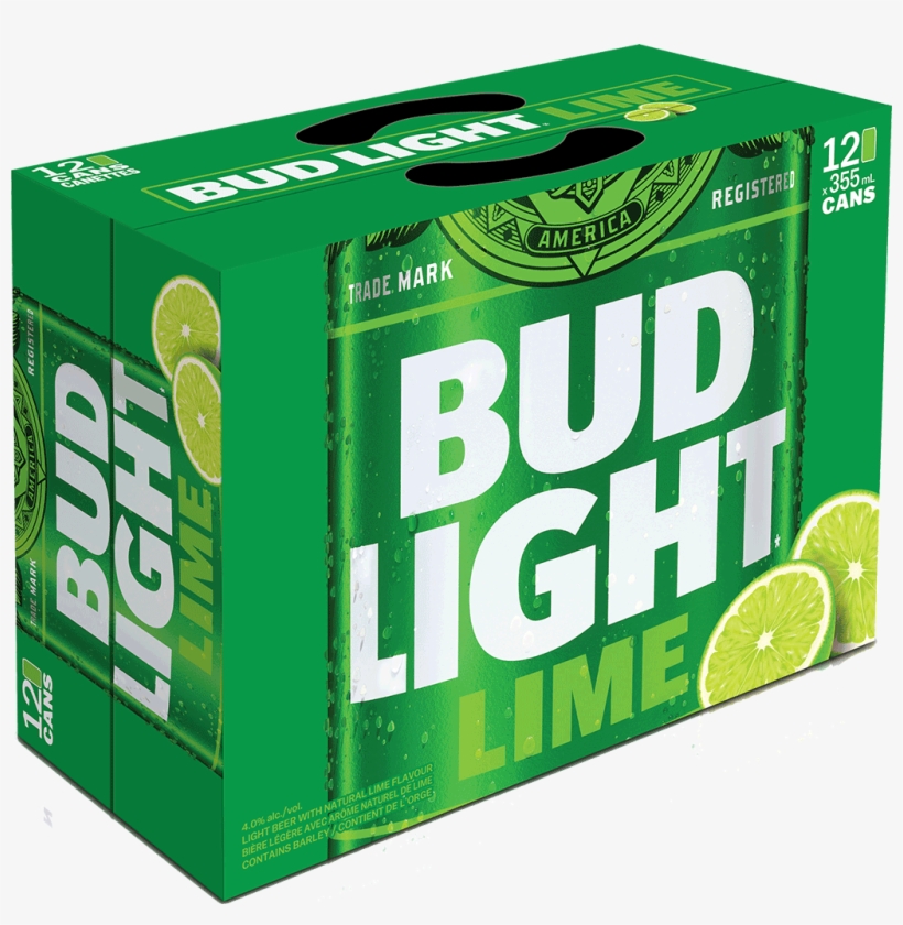 Bud Light Lime - Bud Light Lime 12 * 341 Ml Bottle, transparent png download