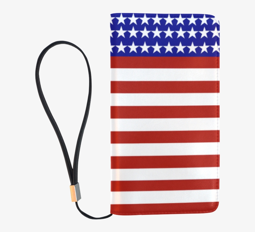 Usa Patriotic Stars & Stripes Men's Clutch Purse （model - Flag Of The United States, transparent png download