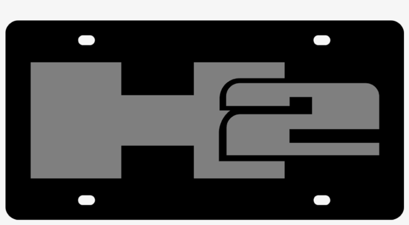 Hummer H2 Black License Plate - Colorfulness, transparent png download