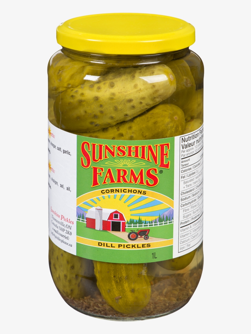 Organic Whole Dill Pickles By Sunshine Farms - Spreewald Gherkins, transparent png download
