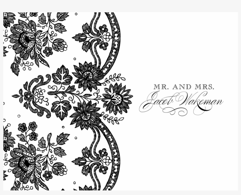 Transparent Black Lace - Calligraphy, transparent png download