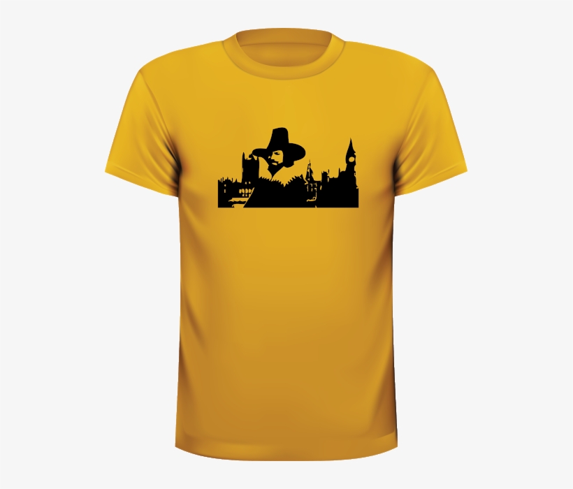 Posterity Guy Fawkes Shirt - Silhouette, transparent png download