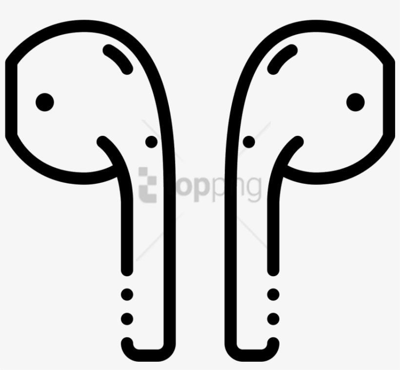Free Png Airpods Icon - Icon Headphone Png, transparent png download