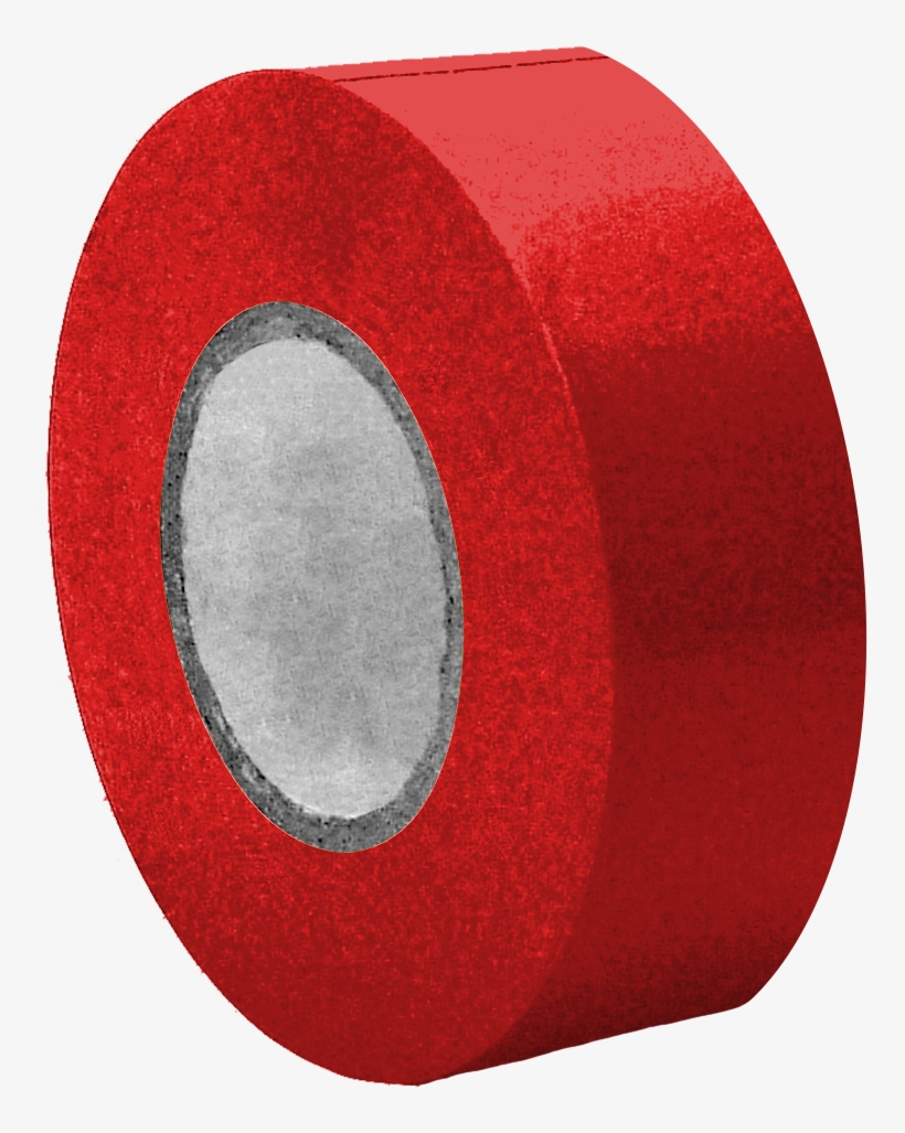25mm X 33m Pvc Tape Red - Circle, transparent png download