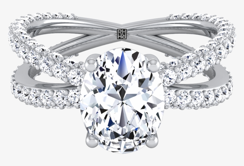 Rose Gold Princess Cut Diamond Engagement Ring, transparent png download