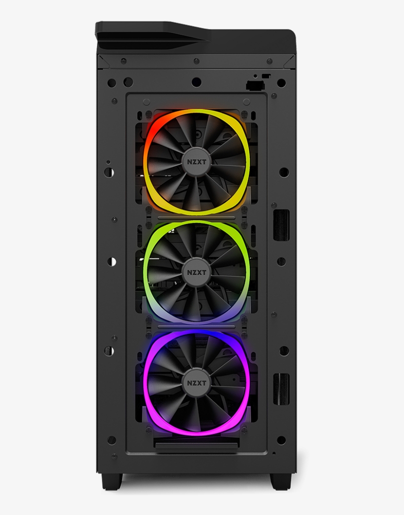 Better Yet Those Fans Are Also Designed To Show Good - Nzxt Aer Rgb 140mm Fan Rl-krx62-01, transparent png download
