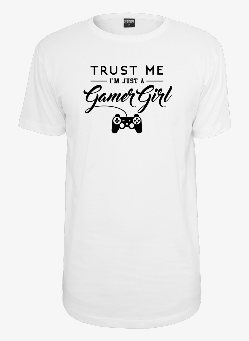 Geek Revolution Gamer Girl T-shirt Urban Classics Long - T-shirt, transparent png download