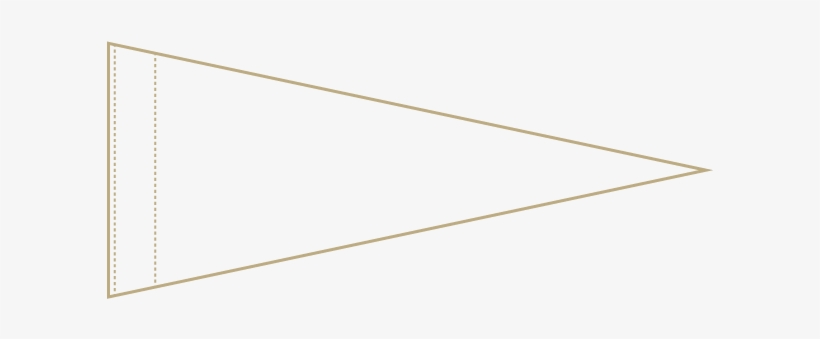 Pennant Sketch - Triangle, transparent png download
