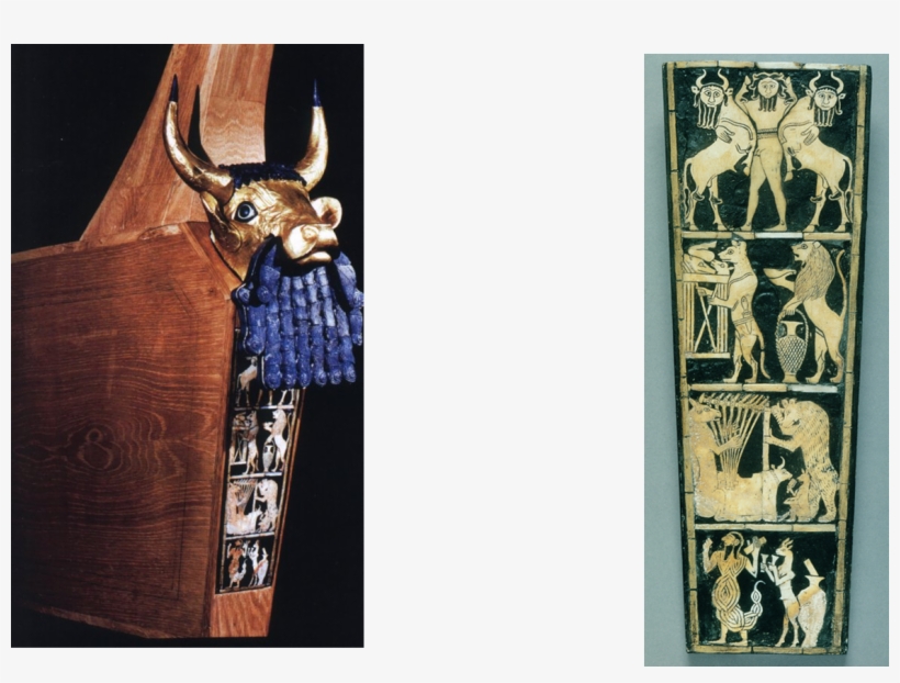 Exam 3 At Hood College - Reconstruction Of The Great Lyre With Bull's Head, transparent png download