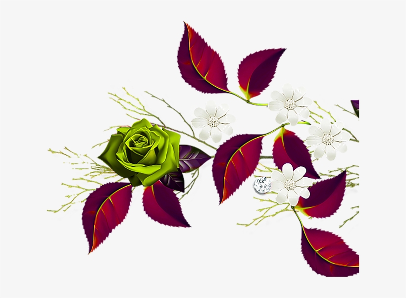 Red Rose Border Png 1 Copy - Garden Roses, transparent png download