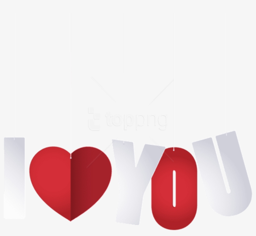 Free Png I Love You Text Png Images Transparent - Heart, transparent png download