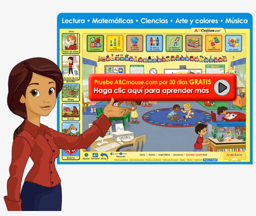 Haga Clic Aquí Para Obtener Más Información - Abc Mouse, transparent png download