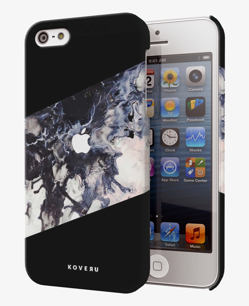 Black Splash Cover Case For Iphone 5/5s/se, transparent png download