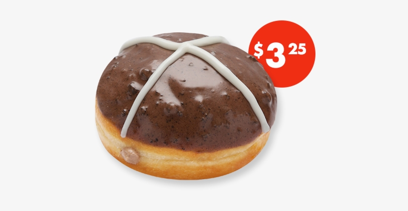 Unglazed Yeast Shell Dipped In Choc Cookie And Milk - Chocolate, transparent png download